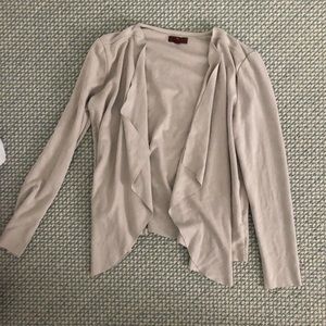 Suede cardigan